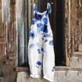 thumbnail image 2 of yoeyez Rompers for Women Summer,Ladies Print Summer Plus Size Long Jumpsuits Sleeveless Adjustable Straps Backless Overalls Jumpsuits With Pockets Blue,XL, 2 of 6