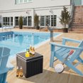 thumbnail image 4 of Gymax Patio 10 Gallon Ice Cube Cooler Box Table Stool Storage W/Handle Black, 4 of 10