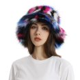 thumbnail image 1 of Fuzzy Bucket Hat Windproof Ultra-Thick Super Soft Non-Fading Ear Protection Women Winter Warm Faux Fur Hat, 1 of 10