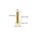 thumbnail image 2 of Unique Bargains Brass Hex Bolts, M6x25mm 5 Pack Fully Thread Grade 4.8 Machine Screws, 2 of 4