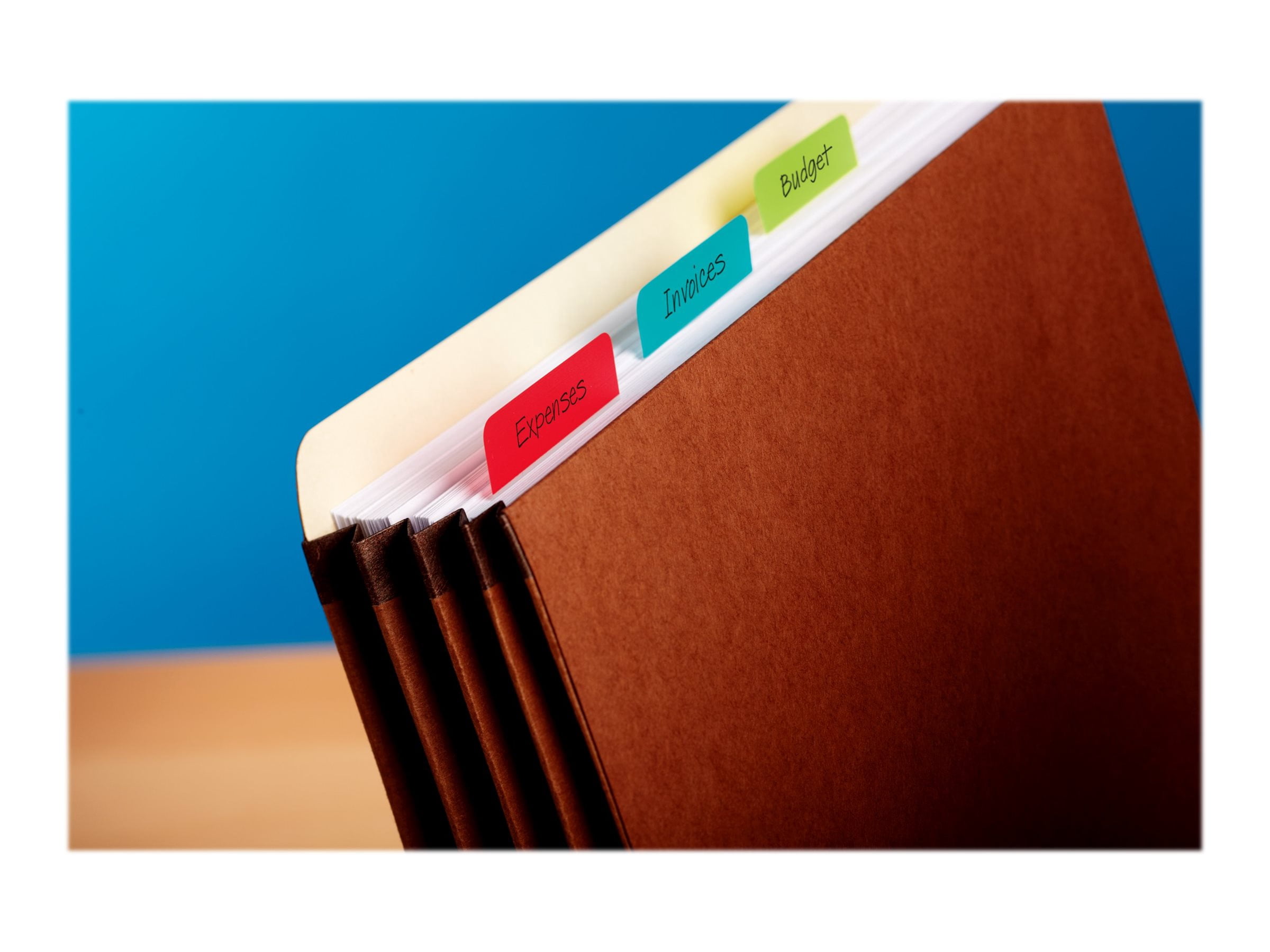 Post-it® Tabs 686-ALYR, Assorted Primary Colours, 2 in x 1.5 in (50.8 mm x 38.1 mm), 24/Pack