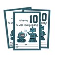 thumbnail image 1 of Darling Souvenir White Birthday Invitation Card 28 Pcs Fill or Write In Blank Invites Printable Party Supplies 5 x 7 Inches, 1 of 5