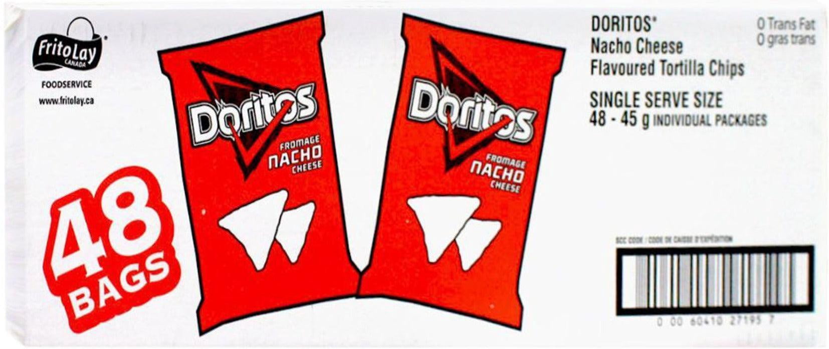 Doritos Chips Nacho Cheese, 45 Gram Pack of 48