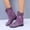 Purple, variant on LSLJS Women's Mid-Calf Winter Snow Boots New Woolen Yarn Snow Back Strap Plus Size Shoes Outdoor Walking Boots