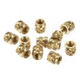 thumbnail image 1 of Unique Bargains Knurled Insert Nut M3 x 5mm L x 5mm OD Female Thread Brass Embedding Nut 120 Pack, 1 of 5