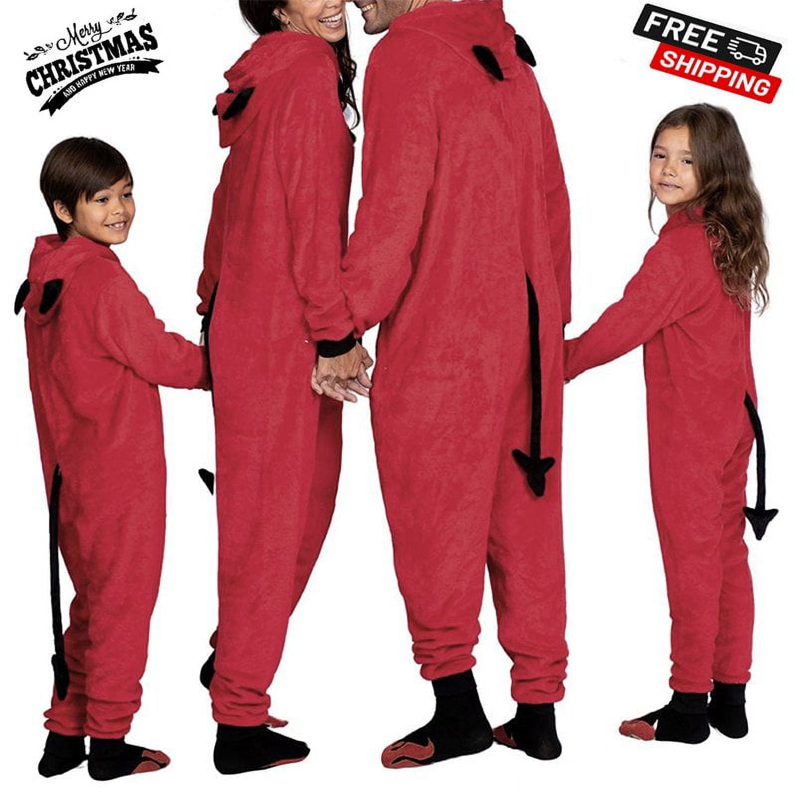 EIMELI Christmas Pajamas for Family Gingerbread Man Print
