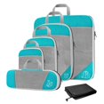 thumbnail image 1 of jifeng 1Set Compression Packing Cubes Luggage Organizer Travel Keeping Organized Sky Sky Blue 6Pcs, 1 of 5