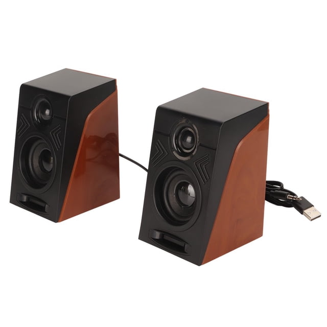 HLONK Hi-Fi Deep Bass PC Speakers with Adjustable Volume Plug and Play Design for TVs Computers Laptops and Phones