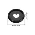 thumbnail image 2 of Unique Bargains 24mm Plastic Book Binding Discs Discbound Expansion Discs Heart Binder Rings, Black 22 Pack, 2 of 6