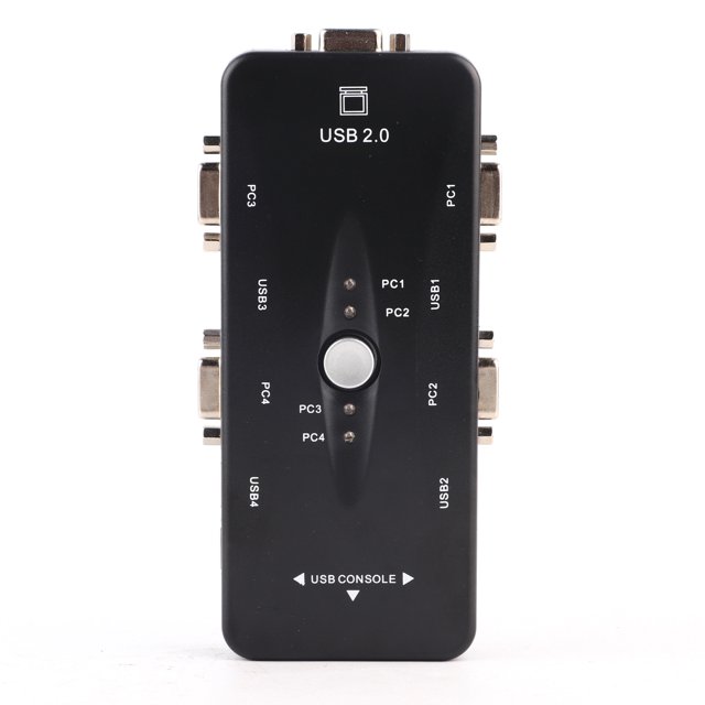 Hub de Moniteur VGA, Adaptateur de Commutateur d'Ordinateur Sans Logiciel pour Clavier PC