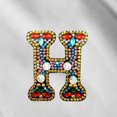thumbnail image 4 of Christmas Letters Keychain 26 Letters Rhinestone Pendant, 4 of 8