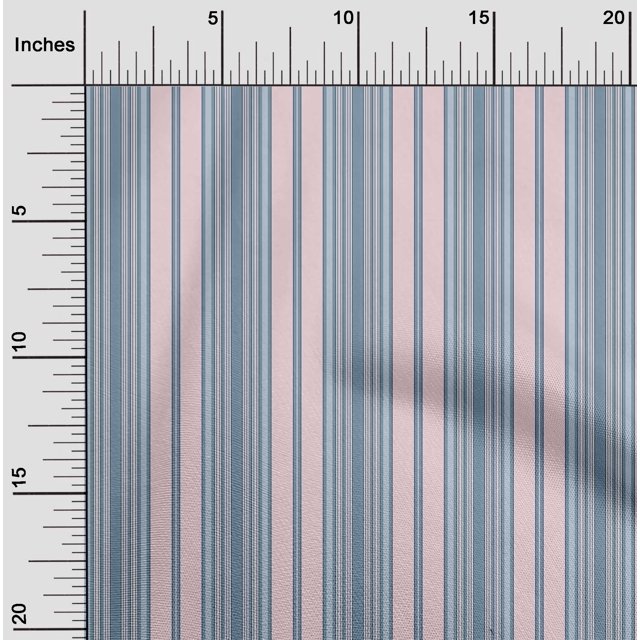 oneOone Georgette Viscose Fabric Multicolor Stripe Fabric Prints By Yard 42 Inch Wide