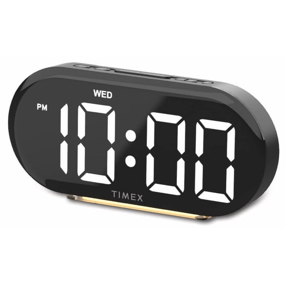 Timex Dual Alarm Clock with Dual USB Charging and Nightlight