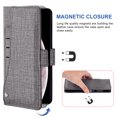 thumbnail image 4 of Wallet Case for iPhone XS Max, Blocking Card Slot Stand Shockproof TPU Interior Case PU Leather Magnetic Protect Flip Cover Compatible with iPhone XS Max, Gray, 4 of 5