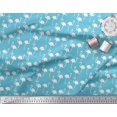 thumbnail image 2 of Soimoi Silk Fabric Flamingo Bird Print Sewing Fabric Yard 42 Inch Wide, 2 of 3