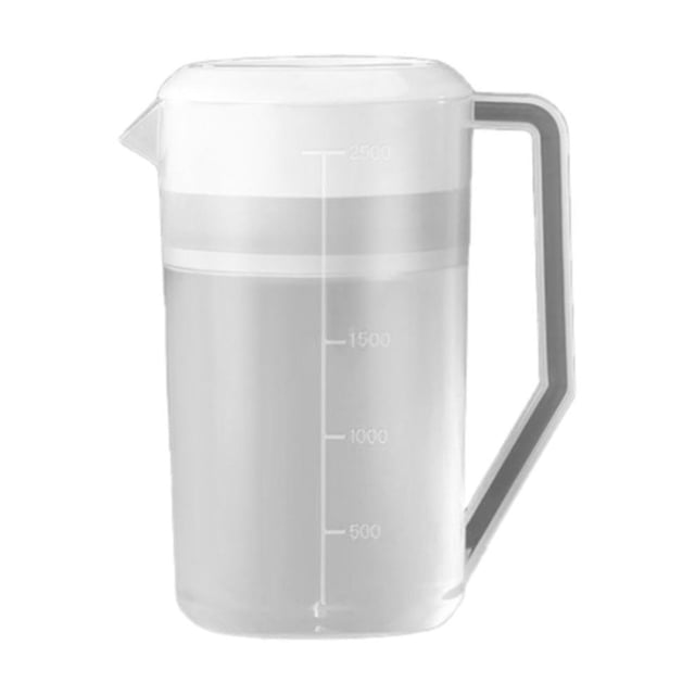 RASTAN Drink Pitcher, Plastic Pitcher with Lid - 2L Large Capacity Beverage Dispenser for Iced Tea, Juice & Cold Brew | Leakproof & Bpa-Free Design, Beverage Container, B