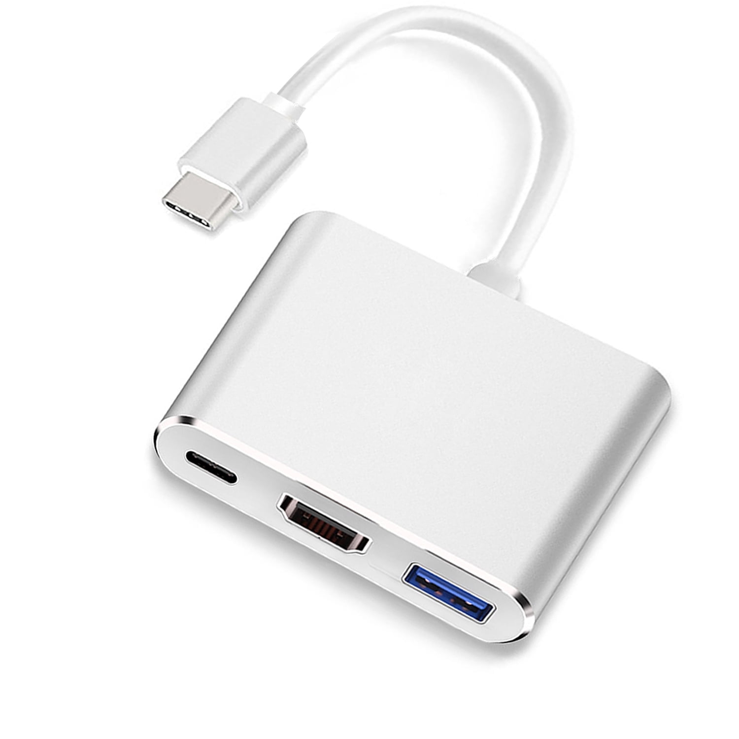 USB C to HD-MI Multiport Digital AV Adapter, USB 3.1 Type C to 4K HD-MI Adapter Hub with USB 3.0 Port & USB-C PD Compatible with MacBook Pro/ S8+/S9+