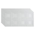 thumbnail image 1 of Fasade Portrait Vinyl 2ft x 4ft Glue Up Ceiling Panel Gloss White 5 Pack, 1 of 5