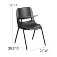 thumbnail image 3 of Bowery Hill Ergonomic Shell Chair in Black, 3 of 6