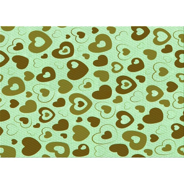 Ahgly Tapis Rectangulaire Lavable en Machine Intérieur Transitionnel Vert Pâle, 7 Pieds x 10 Pieds