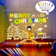 thumbnail image 1 of MesaSe Tableau de Notes LED avec Couleurs Tableau de Messages Acrylique Lumineux Tableau de Dessin LED Marqueur Lumineux Tableau Effaçable avec ANGLE de PLACEMENT Réglable Support 1ml, 1 of 10