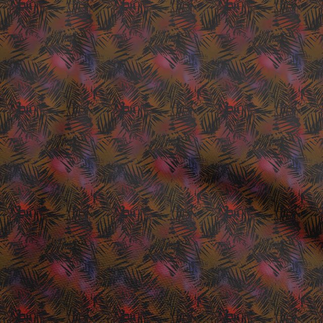 oneOone Velvet Red Fabric Abstract Sewing Material Print Fabric By The Yard 58 Inch Wide