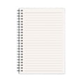 thumbnail image 2 of White Notebook A5 Size Spiraled Paper Ruled Format School Writing Journal Blank Pages Academic Supplies 80 Sheets Thick Paper Flexible Plastic Cover Durable Design In White Color, 2 of 6