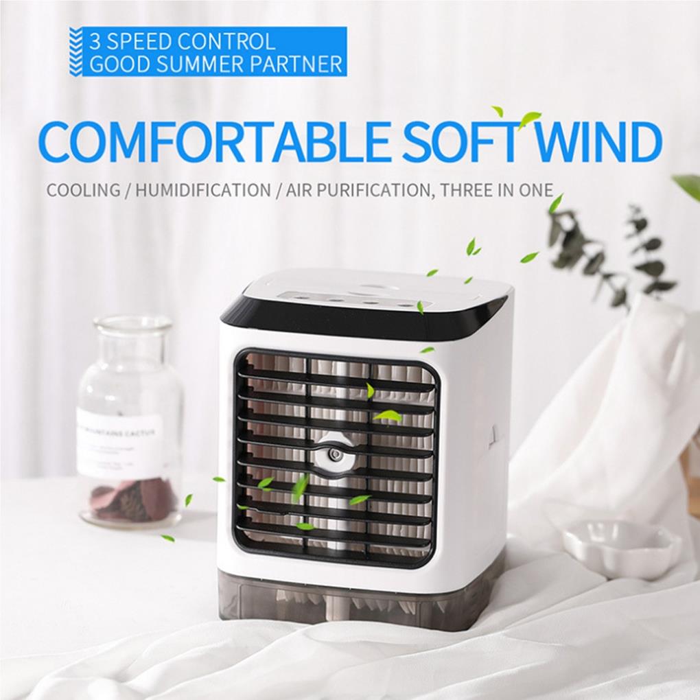 Maoww 3 in 1 Mini Air Cooler 3 Speeds Desktop Cooling Fan Portable Air Conditioner