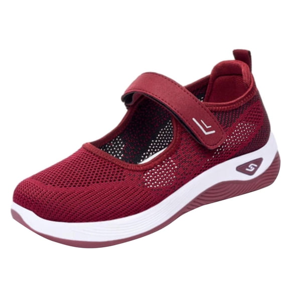Lightweight Flats Shoes Women Dressy Comfort Wide, Women's Casual Breathable Platform Shoes Sport Running Shoes
