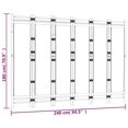 thumbnail image 4 of vidaXL Folding 6-Panel Room Divider 240 cm Bamboo and Canvas, 4 of 5