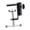 Black Iron, variant on Bunblic Desktop Mounting Clamp Camera Mount Clamp Heavy Duty Sturdy Desktop Bracket Magnifying Glass Lamp Base for Studio Video Light White Aluminum