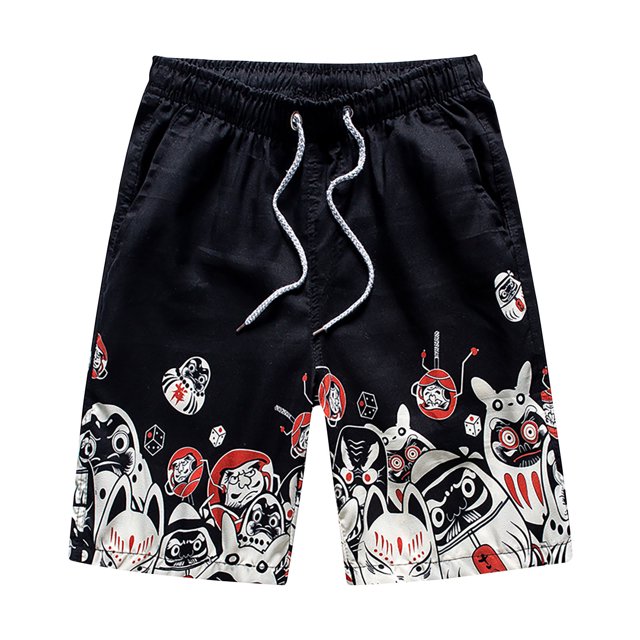 LSLJS Shorts Décontractés pour Hommes Style Vacances Impression Spéciale Impression Plage Séchage Rapide. Shorts pour Hommes