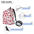 thumbnail image 3 of Vsdgher Christmas Hat Print Canvas Backpack Travel Rucksack Unisex Knapsack 15.7/17.7Inch Laptop Backpack for Work,College-Medium, 3 of 5