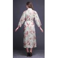 thumbnail image 2 of Bimba Robe Longue Blanche à Fleurs de Soucoupe Magnolia pour Femmes Imprimée Mariée Préparation Demoiselle d'Honneur Peignoirs Peignoirs en Coton TP, 2 of 5
