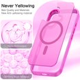 thumbnail image 2 of BENTOBEN Case for iPhone 16 [Compatible with Mag-Safe], 6.1" Metal Lens Frame Button Frame Hard Tpu Matte Magnetic Anti-Fingerprint Shockproof Protective Cover for iPhone 16, Dark Purple, 2 of 9