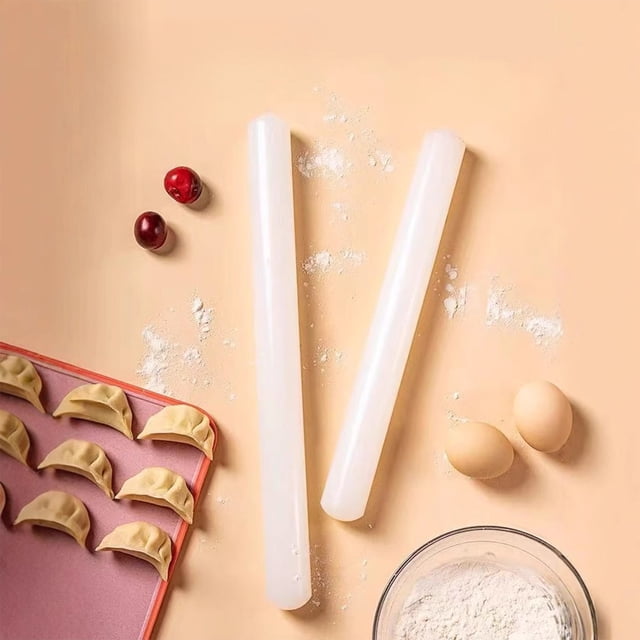 mtvxesu Multifunctional Rolling Pin | Food Grade Plastic Dough Rolling Tool | Lightweight Baking & Dumpling Making Stick | Easy to Clean | Kitchen Essential | 1 Piece