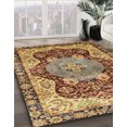 thumbnail image 2 of Ahgly Company Tapis d'Intérieur Rectangulaire Abstrait Rouge Brun Persan, 2 Pieds x 3 Pieds, 2 of 6