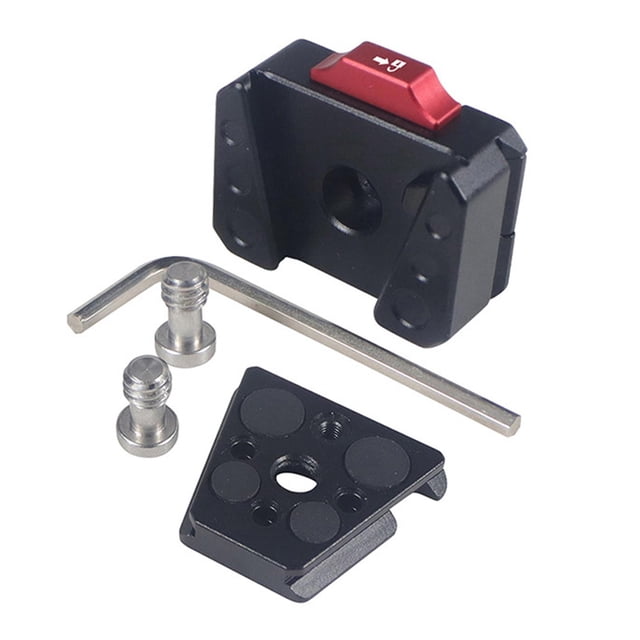 Quick Release Clamp Plate Camera Mount Adapter Clamp for DSLR Digital Camera Set B
