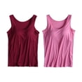 thumbnail image 1 of Camisole en Coton pour Femmes, Camisole Ajustable avec Soutien-Gorge Intégré, Tricot Extensible, 1 of 6