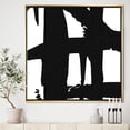 thumbnail image 3 of Sentiers Croisés Noir et Blanc II - Toile Encadrée Moderne et Contemporaine, 3 of 3