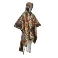 thumbnail image 4 of S SERENABLE Poncho de Pluie à Capuche Imperméable Léger Réutilisable Imperméable Cape de Pluie pour Brun, 4 of 9