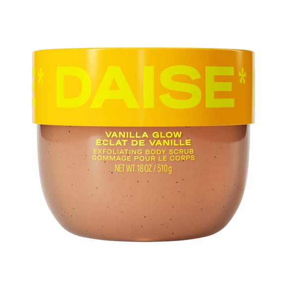 DAISE Exfoliating Body Scrub in Vanilla Glow, For Soft Glowing Skin, 18 oz/510 g