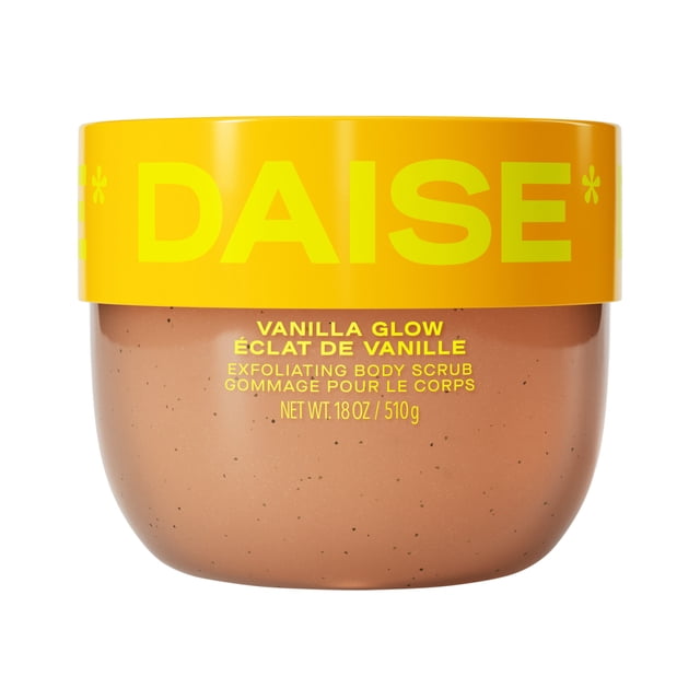 DAISE Exfoliating Body Scrub in Vanilla Glow, For Soft Glowing Skin, 18 oz/510 g