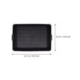 thumbnail image 3 of Root Control Flower Pot Tray Succulent Flowerpot Plastic Flower Organizer Creative Flower Pot Handle Tray for Garden Home (Black), 3 of 8