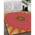 thumbnail image 3 of Ahgly Company Tapis Rectangulaire Orange Lavable en Machine, 2 Pieds x 4 Pieds, 3 of 7