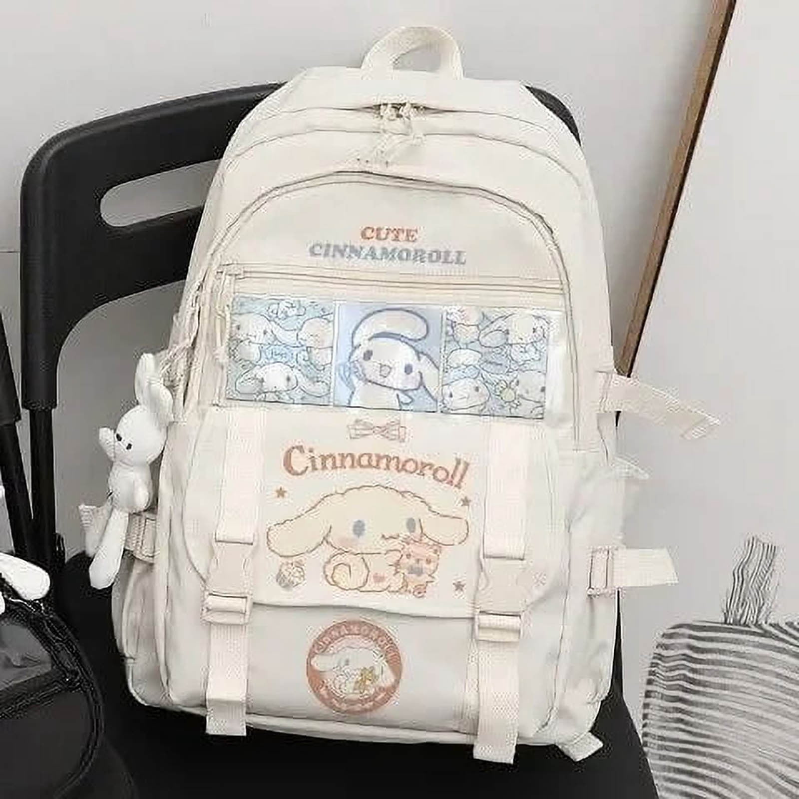 Cinnamoroll School Cartoon Backpack Cinnamoroll Backpack School Bag Lightweight Waterproof Bag, Laptop Backpack for Boys and Girls School Season Gifts, Back to School Supplies