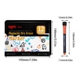 thumbnail image 3 of CaiYueKe 12 Color Magnetic Whiteboard Markers with Eraser Fine Tip Dry Erase Markers for Kids Adults Classroom Office Home School Supplies Board Markers Set, 3 of 9