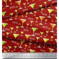 thumbnail image 3 of Soimoi Silk Fabric Cocktail Summer Designs Print Sewing Fabric Yard 42 Inch Wide, 3 of 3