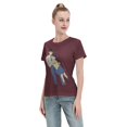 thumbnail image 4 of T-Shirt Basique à Manches Courtes pour Femmes Conan and Xiaolan, 4 of 6