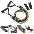 thumbnail image 4 of Yescom 5 Tubes Resistance Bands Set Exercise Workout Stackable 100Lbs Ankle Strap Home, 4 of 8